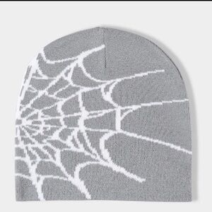 Fashionable Sport Windproof Knit Beanie Hat With Spider Web